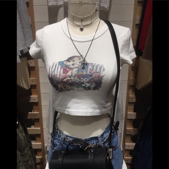 Brandy Melville Tops Brandy Melville Ashlyn Kittens Top Poshmark